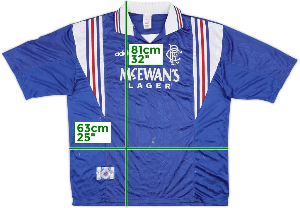 1996-97 Rangers Home Shirt - 5/10 - (XXL)