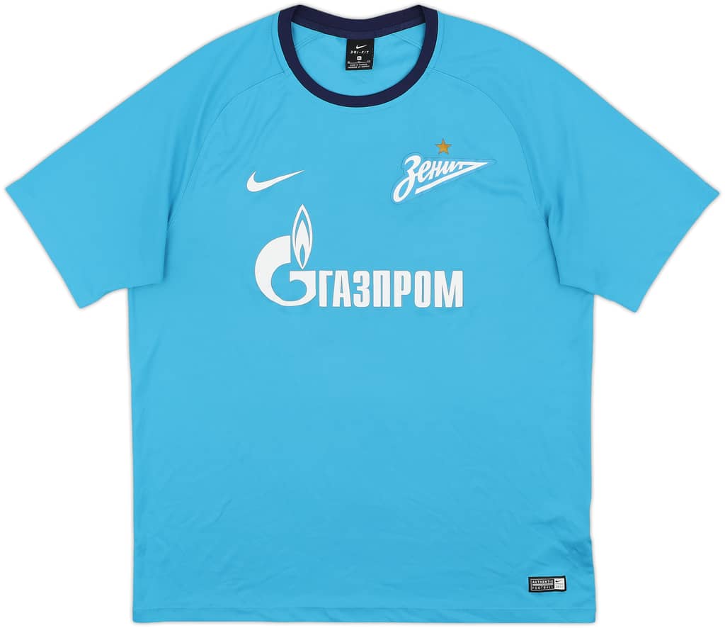 2017-18 Zenit St. Petersburg Basic Home Shirt - 9/10 - (XL)