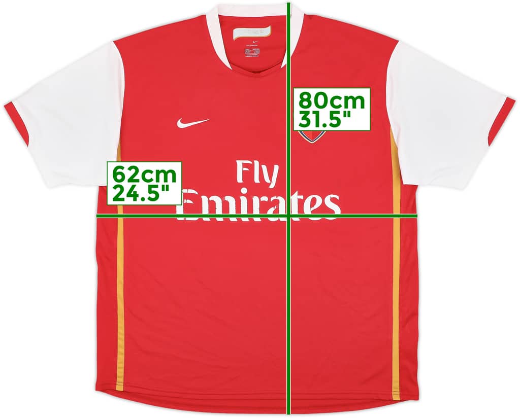 2006-08 Arsenal Home Shirt - 5/10 - (XL)