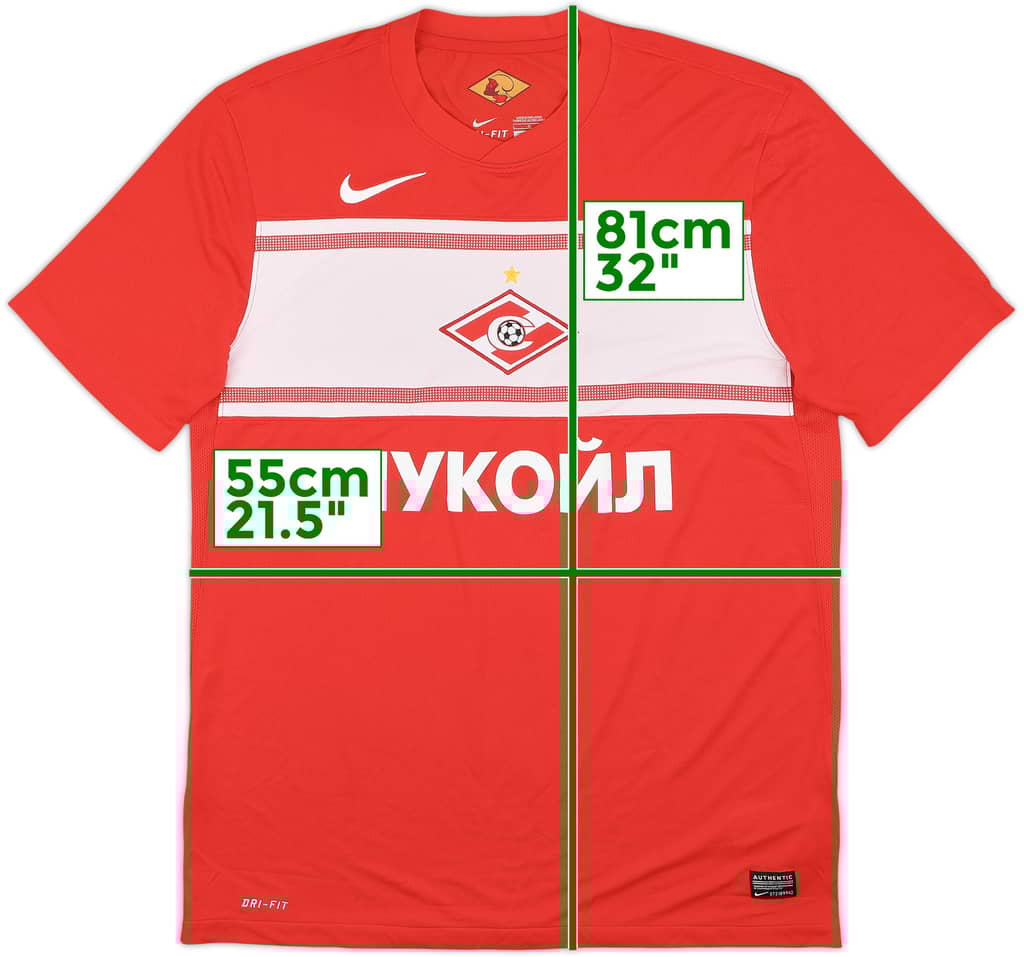 2012-13 Spartak Moscow Home Shirt - 8/10 - (L)