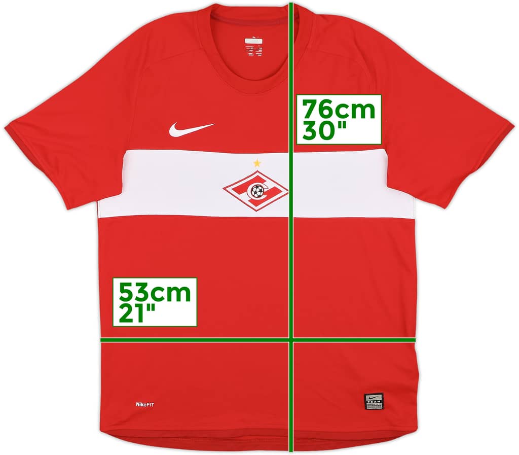 2009 Spartak Moscow Home Shirt - 9/10 - (M)