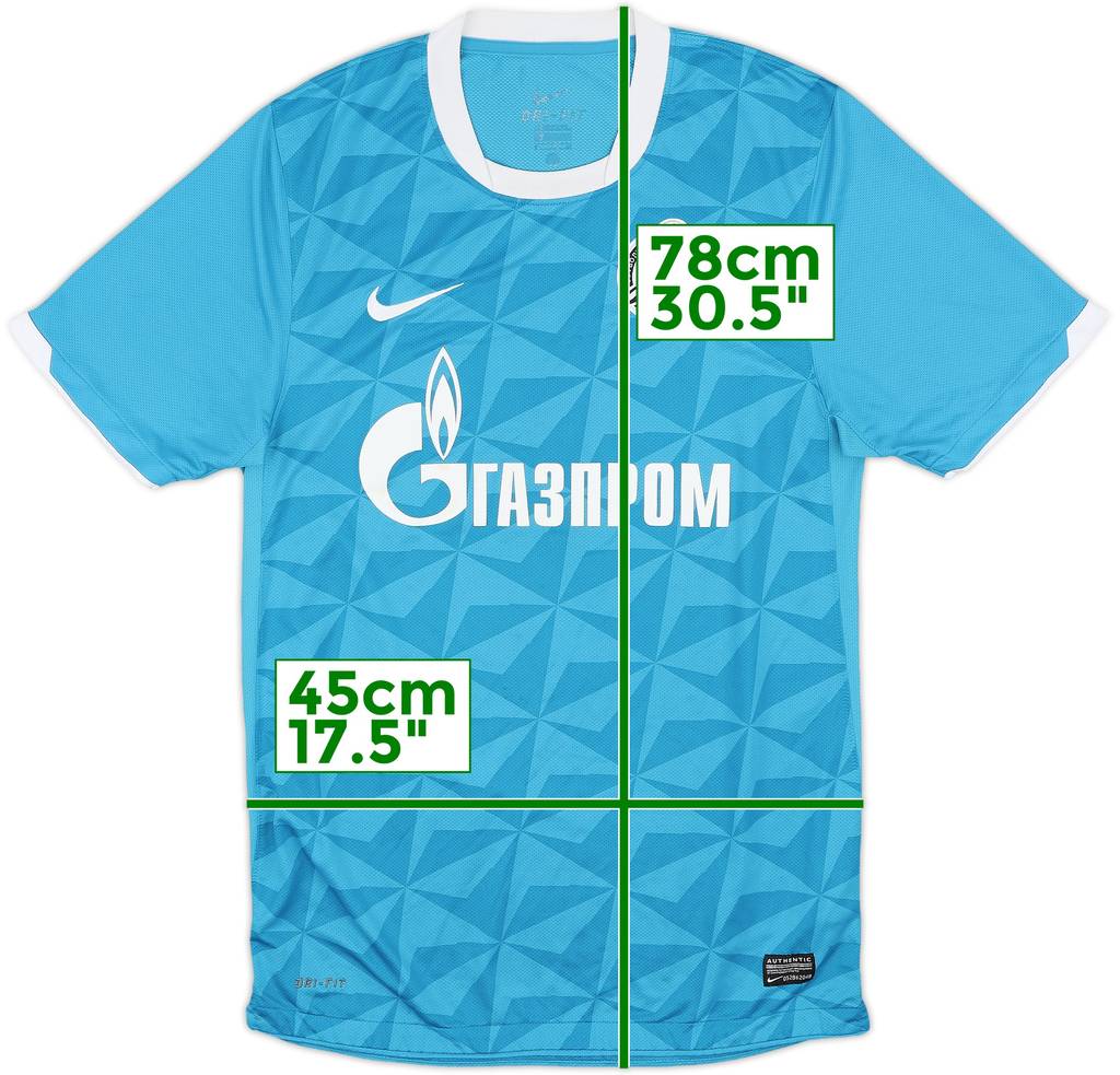 2011-12 Zenit St. Petersburg Home Shirt - 8/10 - (S)