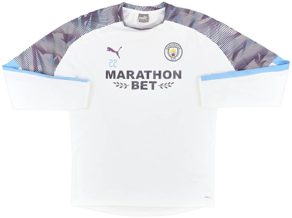 2019-20 Manchester City Player Issue Puma Drill Top #22 - 9/10 - (L)