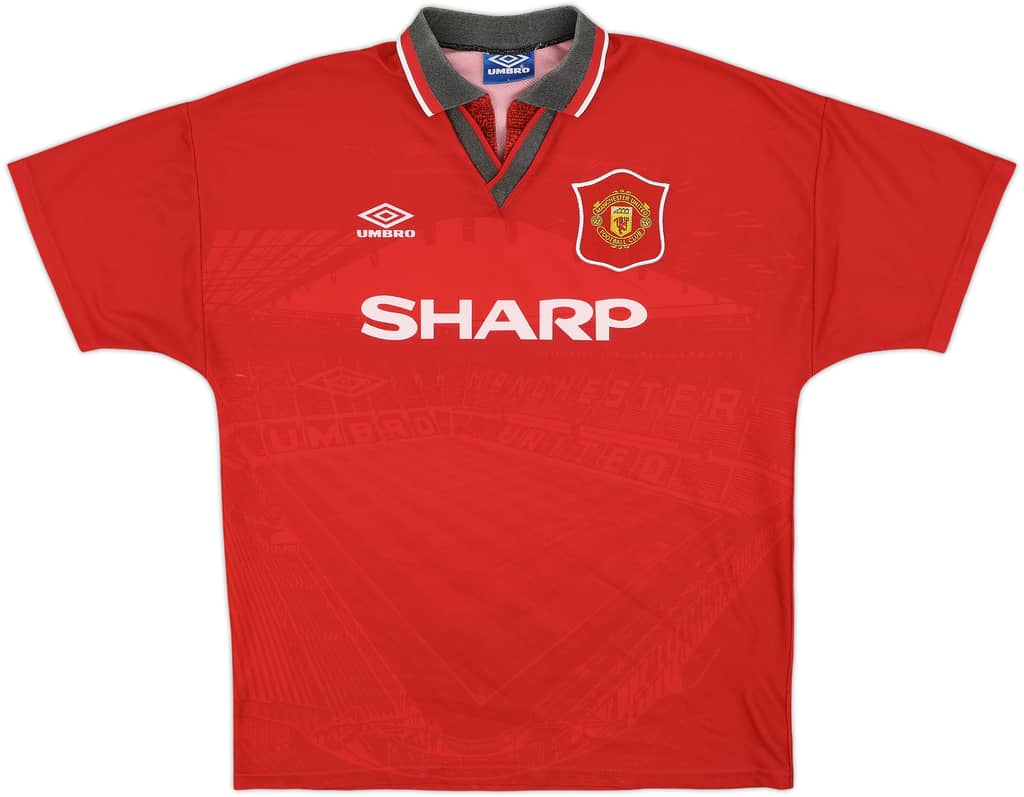 1994-96 Manchester United Home Shirt - 5/10 - (L)