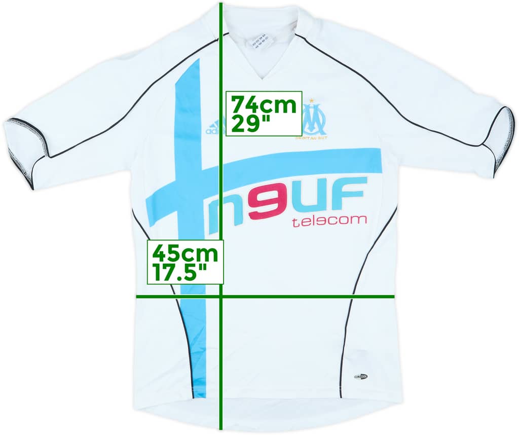 2005-06 Olympique Marseille Home Shirt - 5/10 - (S)