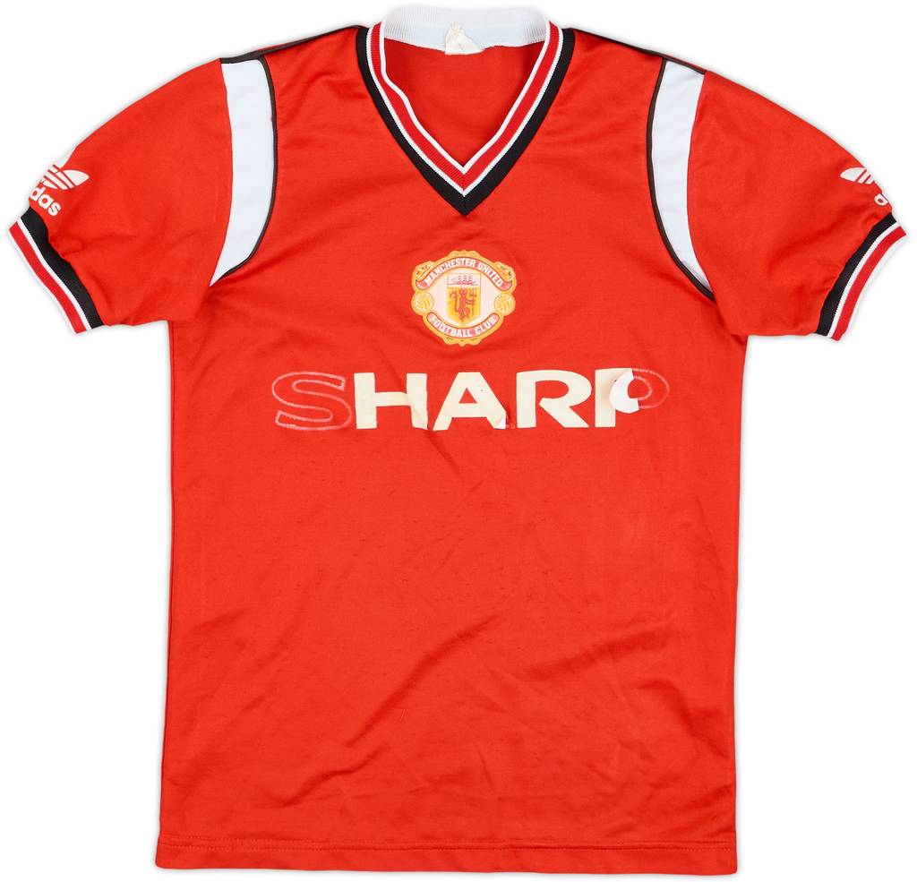 1984-86 Manchester United Home Shirt - 4/10 - (Y)
