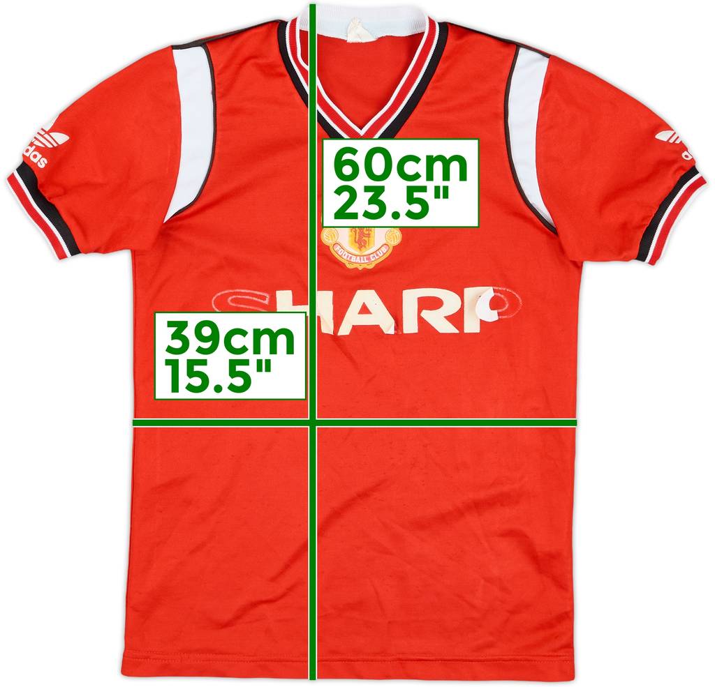1984-86 Manchester United Home Shirt - 4/10 - (Y)