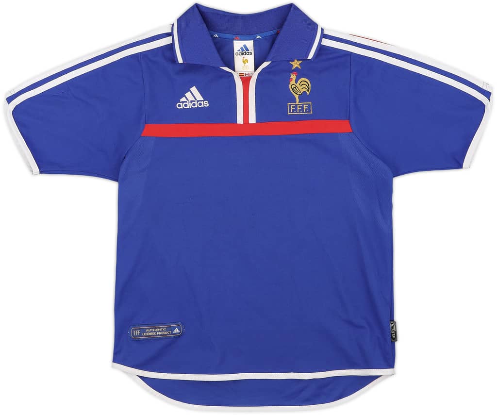 2000-02 France Home Shirt - 8/10 - (Y)