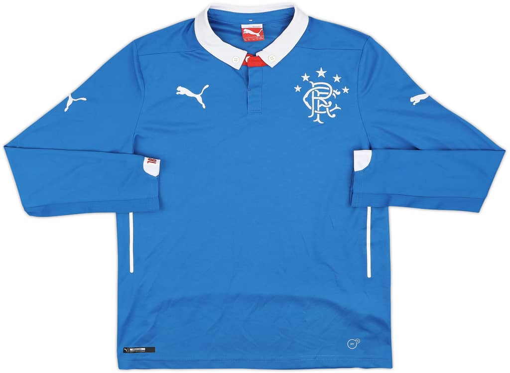 2014-15 Rangers Home L/S Shirt - 8/10 - (L.Boys)