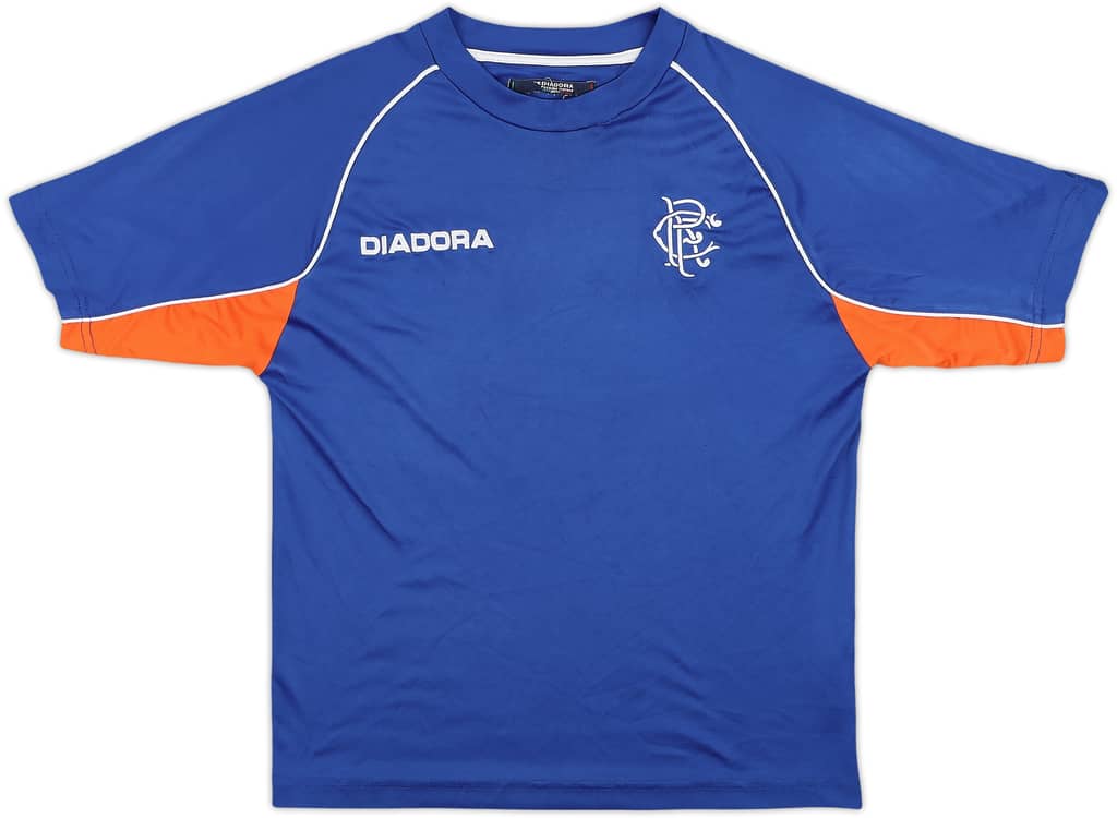2002-03 Rangers Diadora Training Shirt - 8/10 - (M.Boys)