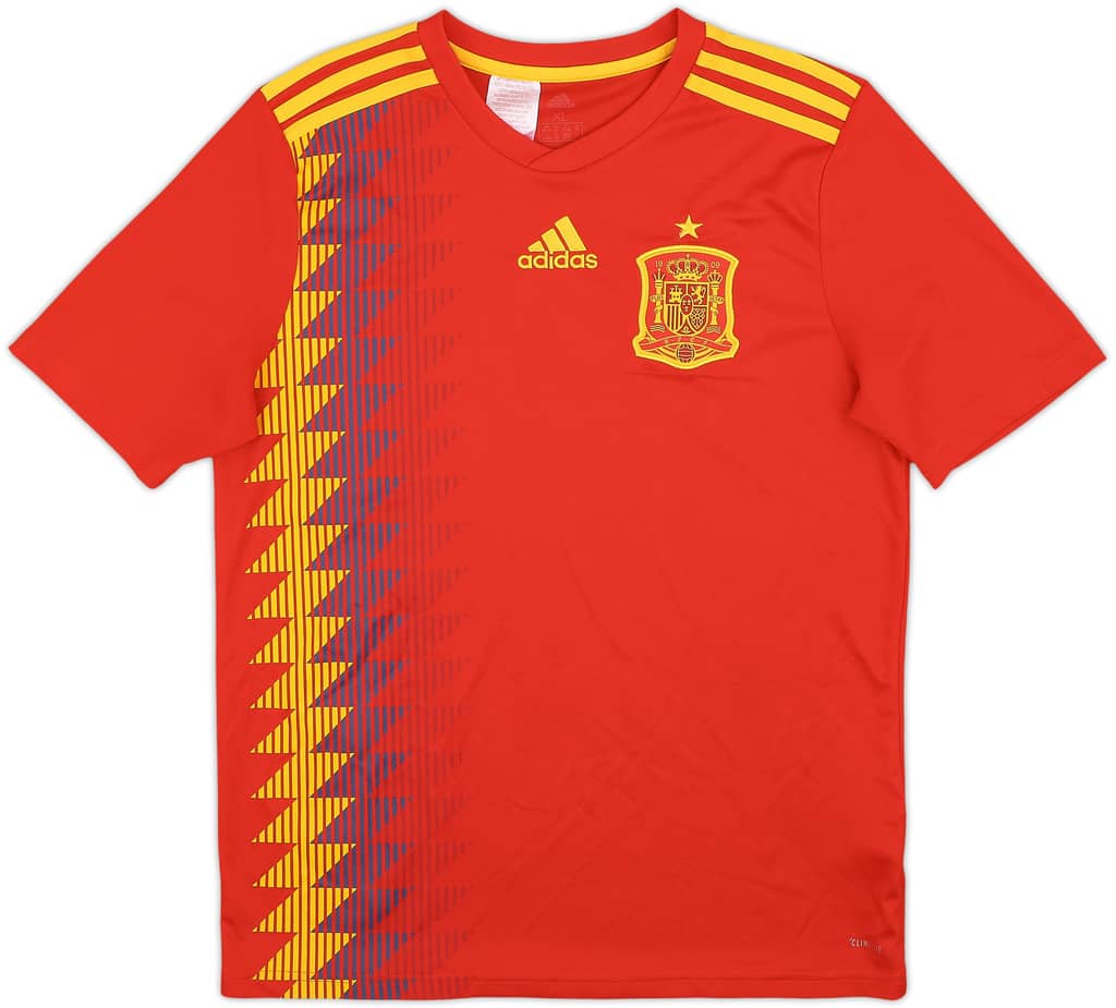 2016-17 Spain Home Shirt - 8/10 - (XL.Boys)