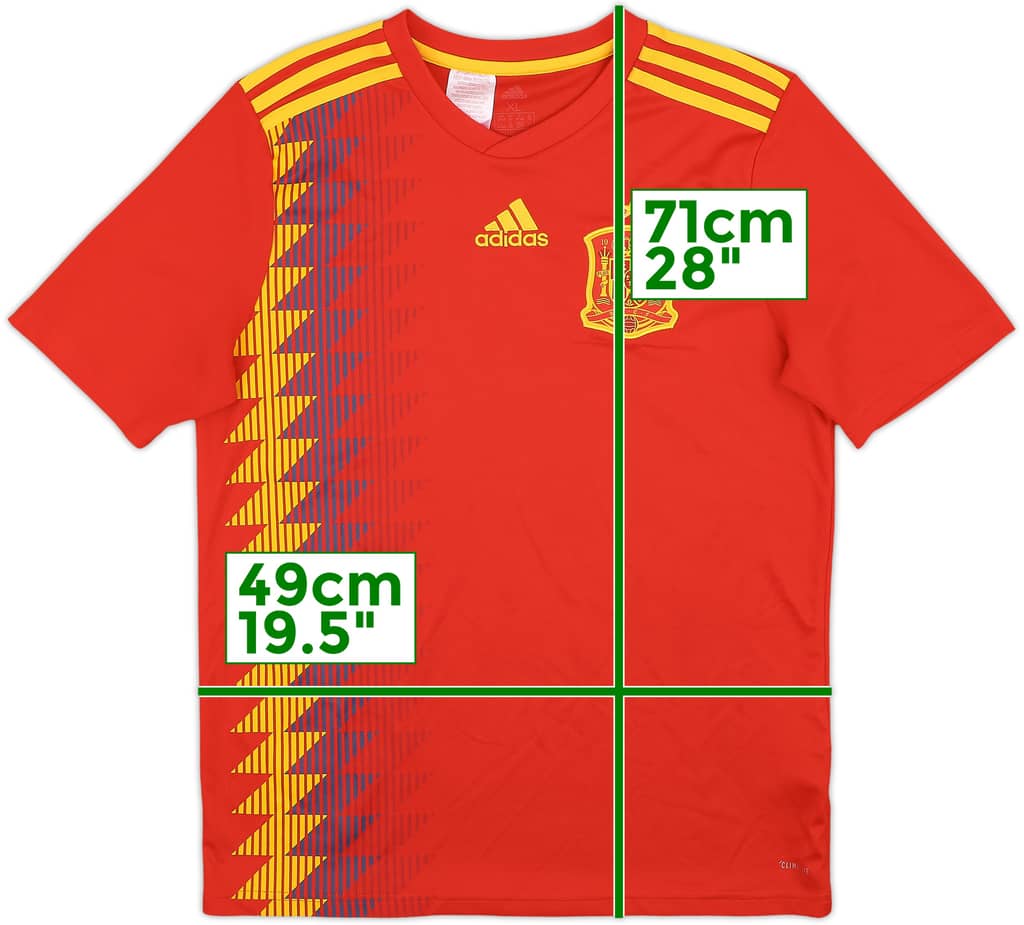 2016-17 Spain Home Shirt - 8/10 - (XL.Boys)