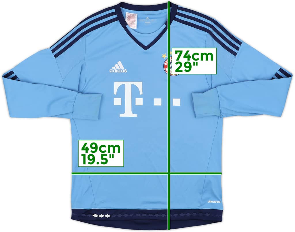 2015-16 Bayern Munich GK Shirt - 8/10 - (XL.Boys)