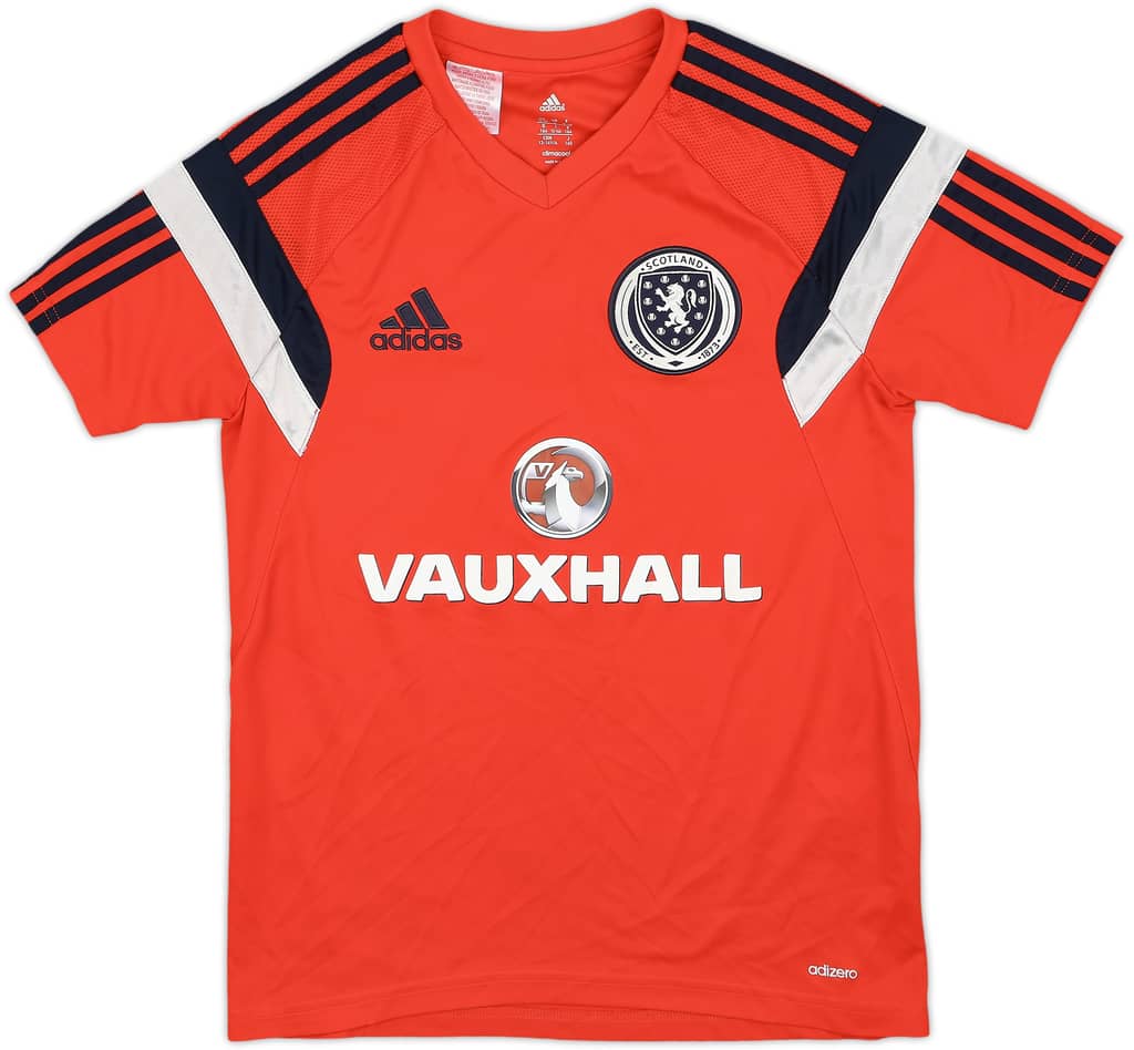 2014-15 Scotland adidas Training Shirt - 8/10 - (L.Boys)