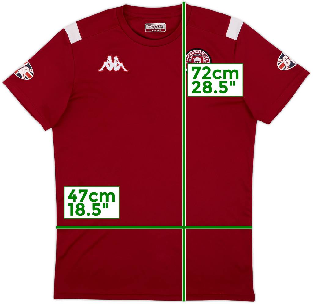 2024-25 Wigan Warriors Kappa Training Shirt - 9/10 - (L)