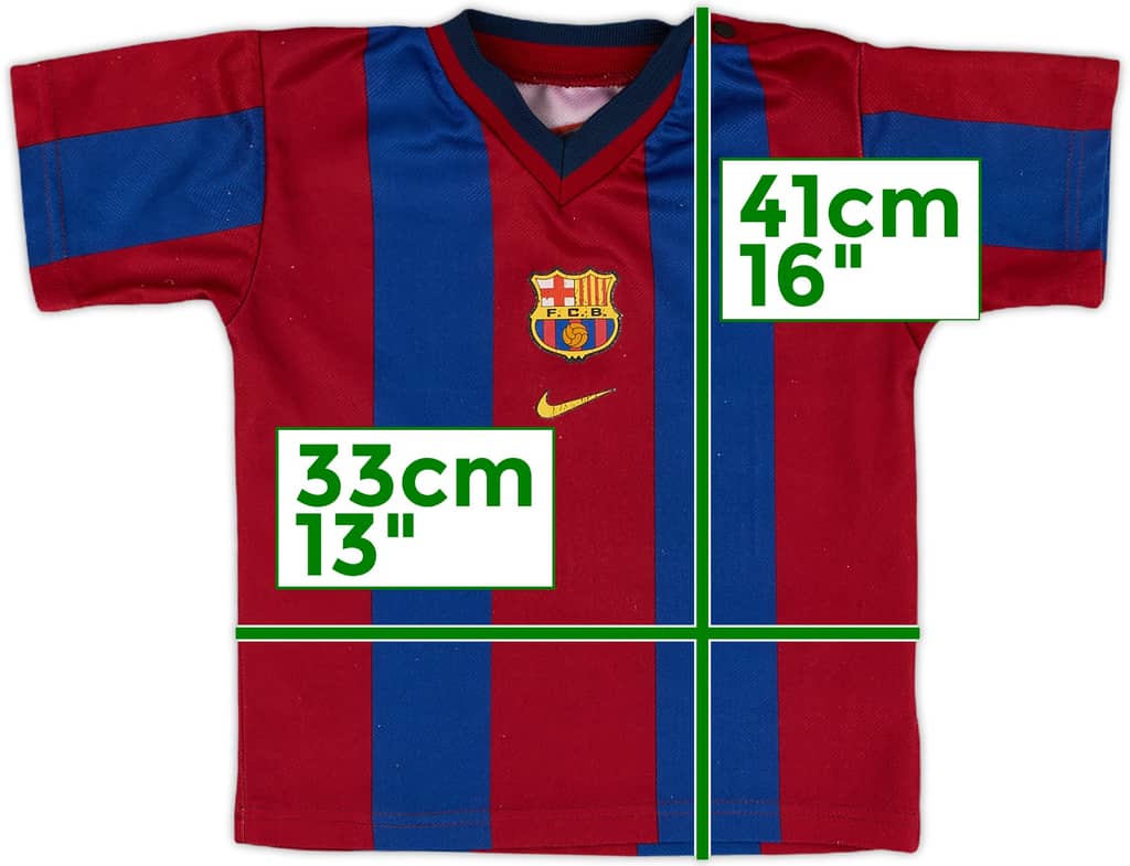 1998-00 Barcelona Basic Home Shirt - 7/10 - (2-3 Years)