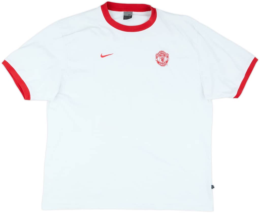 2003-04 Manchester United Nike Cotton Tee - 8/10 - (XXL)