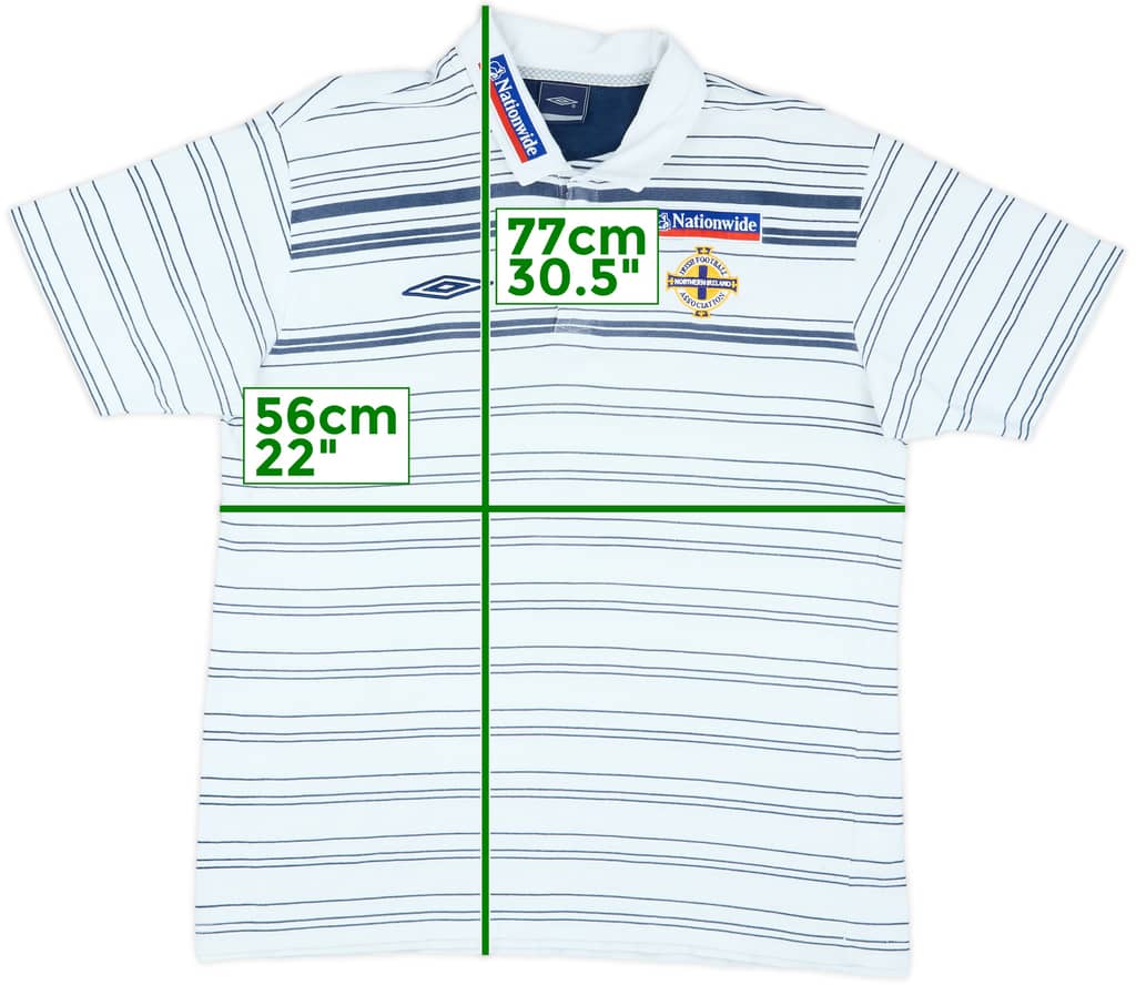 2006-08 Northern Ireland Umbro Polo Shirt - 8/10 - (XL)