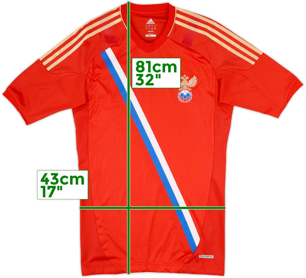 2012-14 Russia Player Issue TechFit Home Shirt - 10/10 - (L)