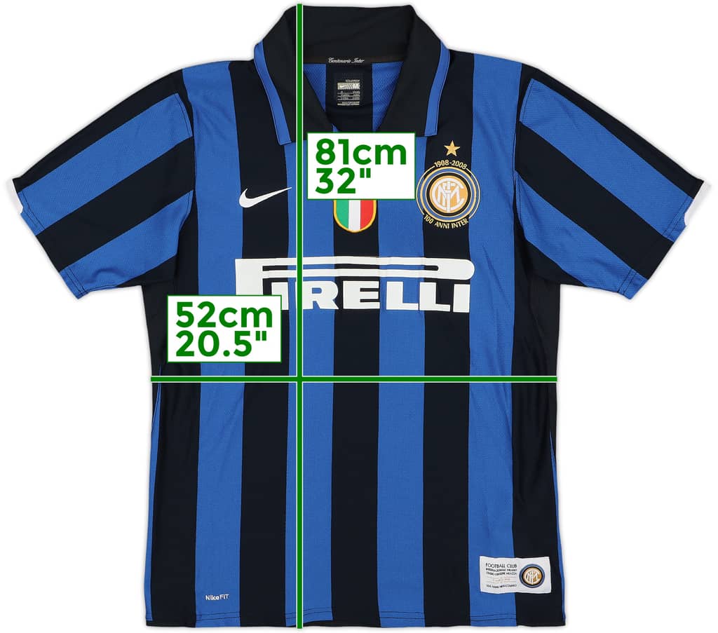 2007-08 Inter Milan Centenary Home Shirt - 5/10 - (M)