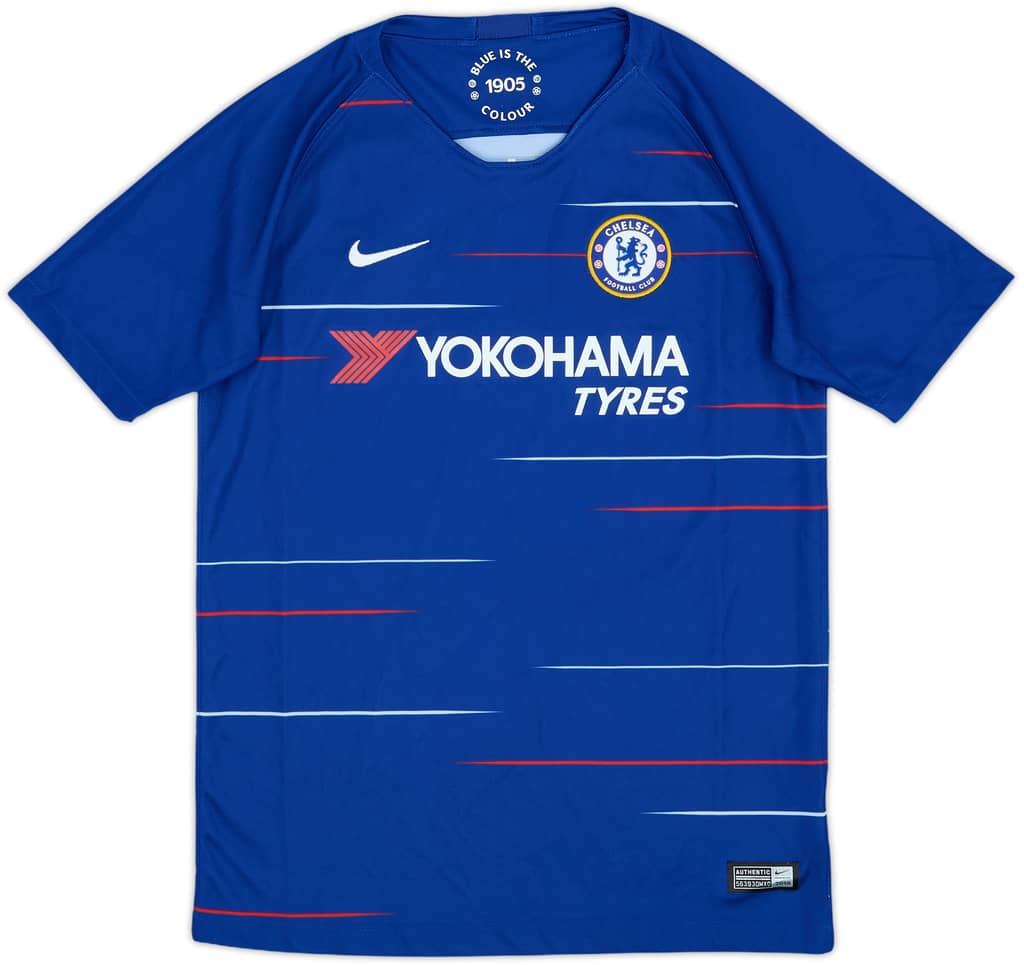 2018-19 Chelsea Home Shirt - 10/10 - (L.Boys)