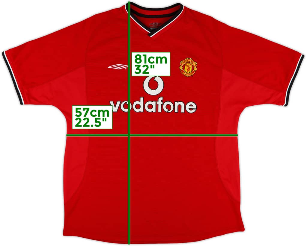 2000-02 Manchester United Home Shirt - 5/10 - (L)