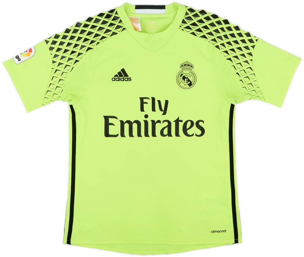 2016-17 Real Madrid GK S/S Shirt - 9/10 - (L.Boys)
