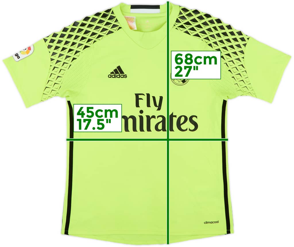 2016-17 Real Madrid GK S/S Shirt - 9/10 - (L.Boys)