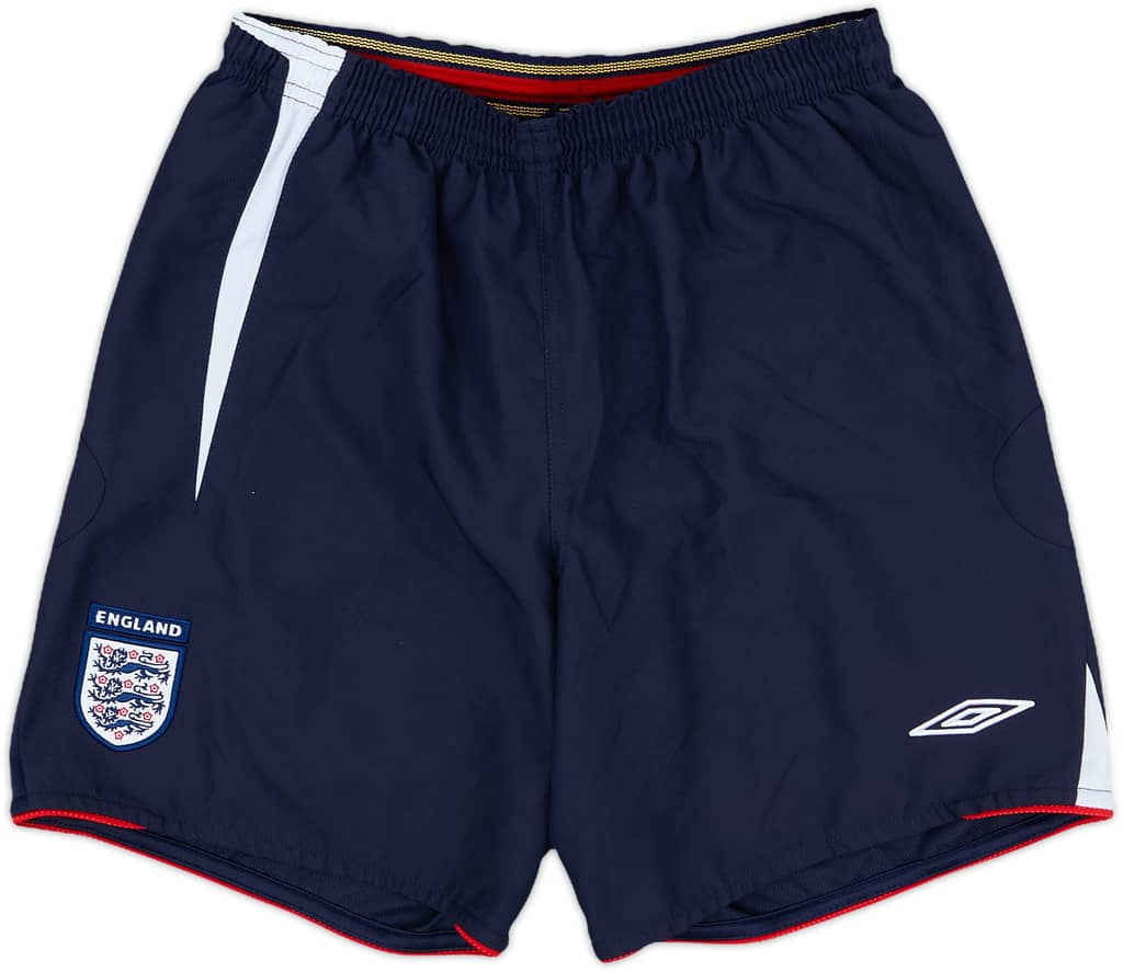 2005-07 England Home Shorts - 8/10 - (XL.Boys)