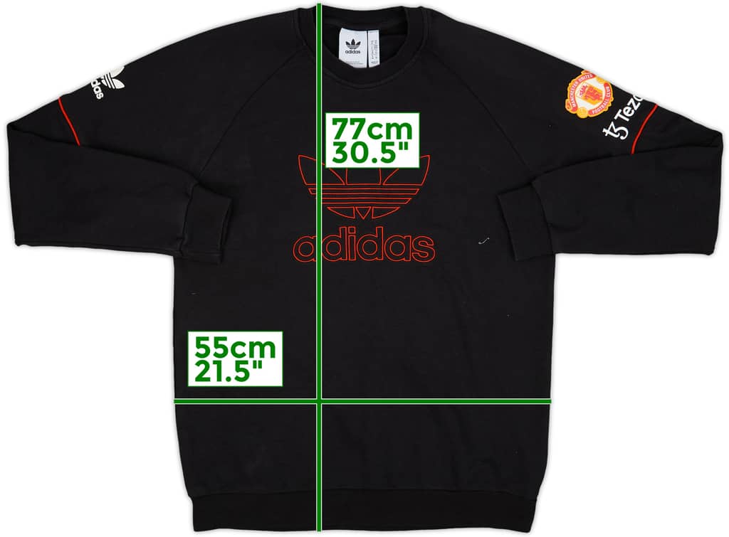 2022-23 Manchester United adidas Originals Sweat Top - 8/10 - (M)