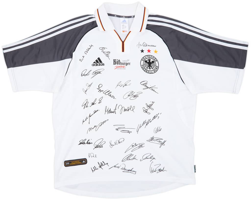 2000-02 Germany Squad Signed Home Shirt - 9/10 - (L)