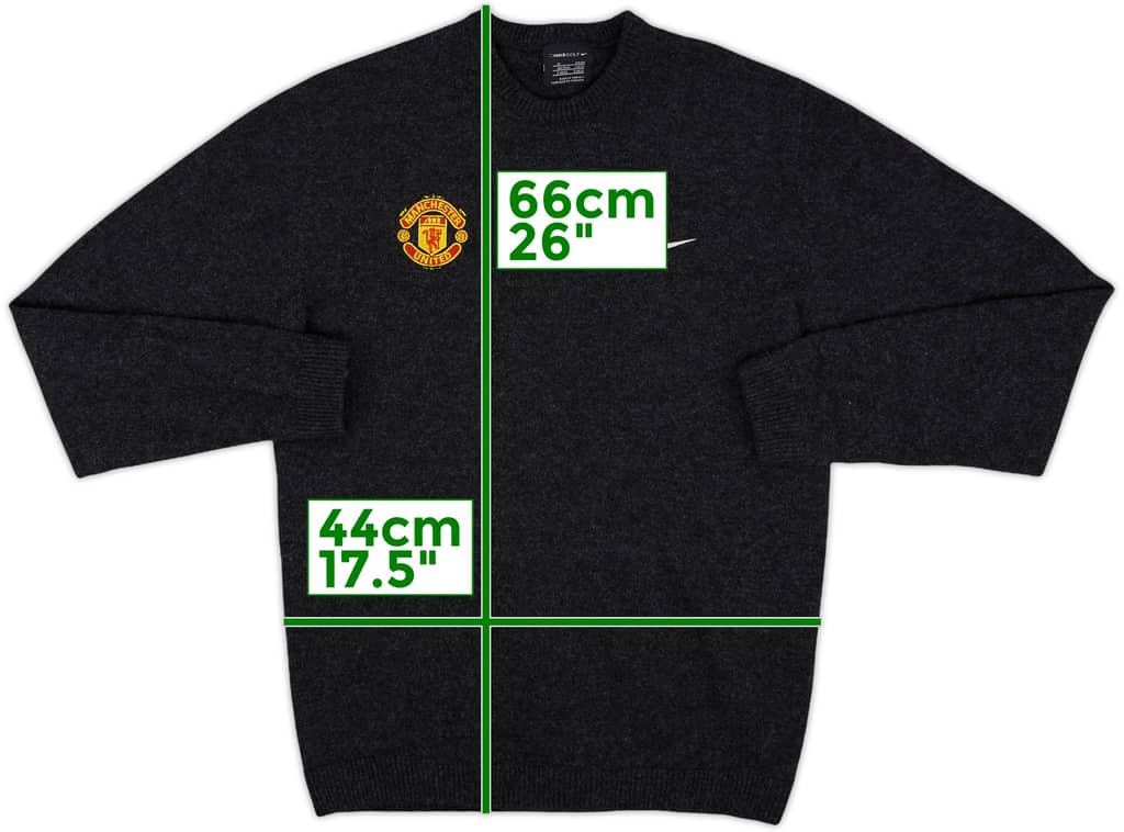 2010-11 Manchester United Nike Golf Sweat Top - 8/10 - (M)