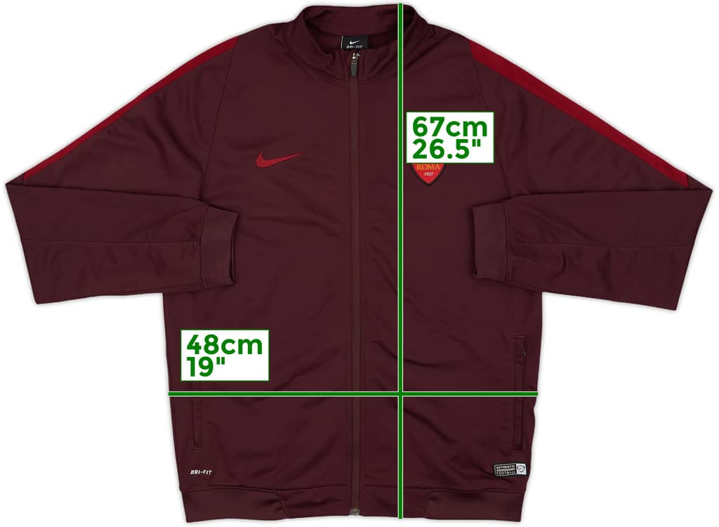 2015-16 Roma Nike Track Jacket - 9/10 - (XL.Boys)