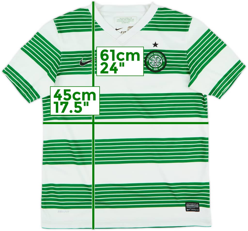 2013-15 Celtic Home Shirt - 7/10 - (L.Boys)