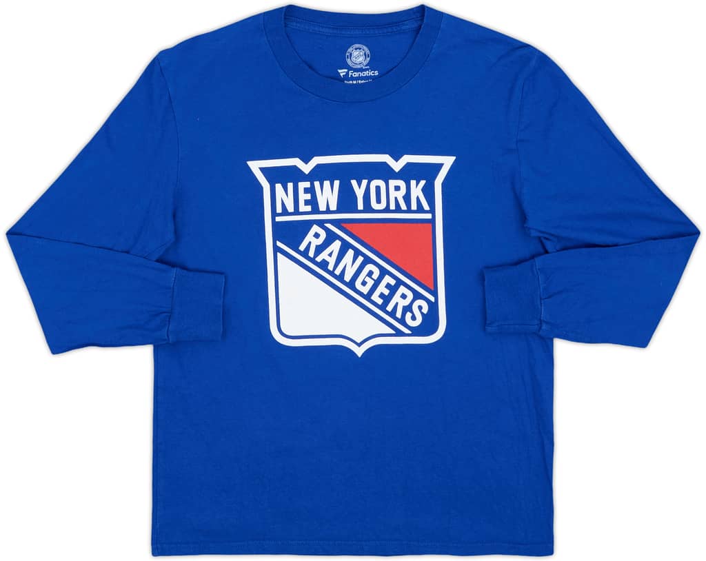 2012-13 New York Rangers Fanatics L/S Tee - 8/10 - (M.Boys)
