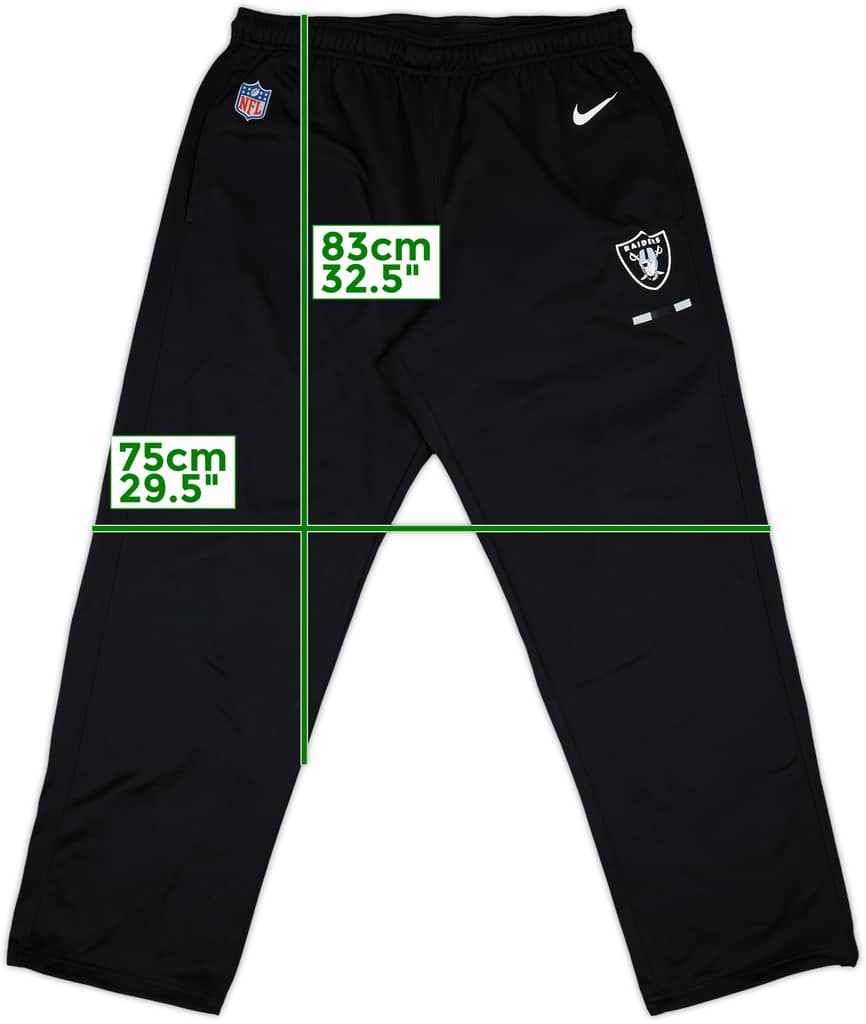 2017 Oakland Raiders Nike Training Pants/Bottoms - 9/10 - (XL)