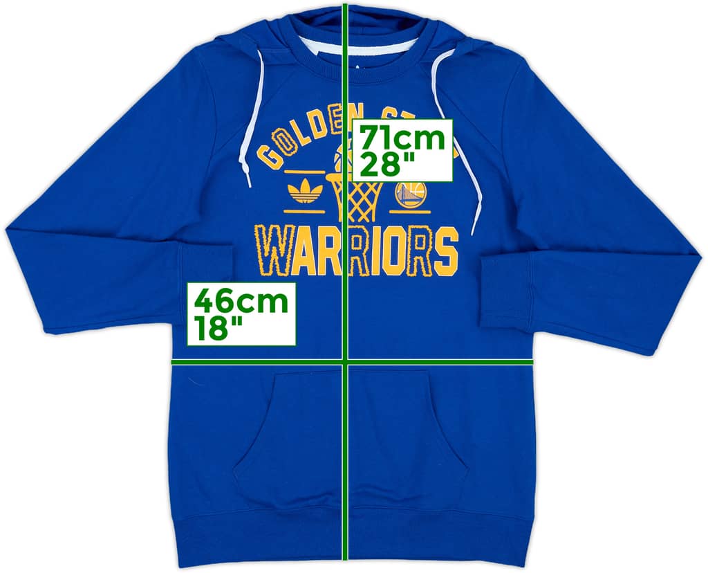 2016-17 Golden State Warriors adidas Hooded Sweat Top - 9/10 - (M)