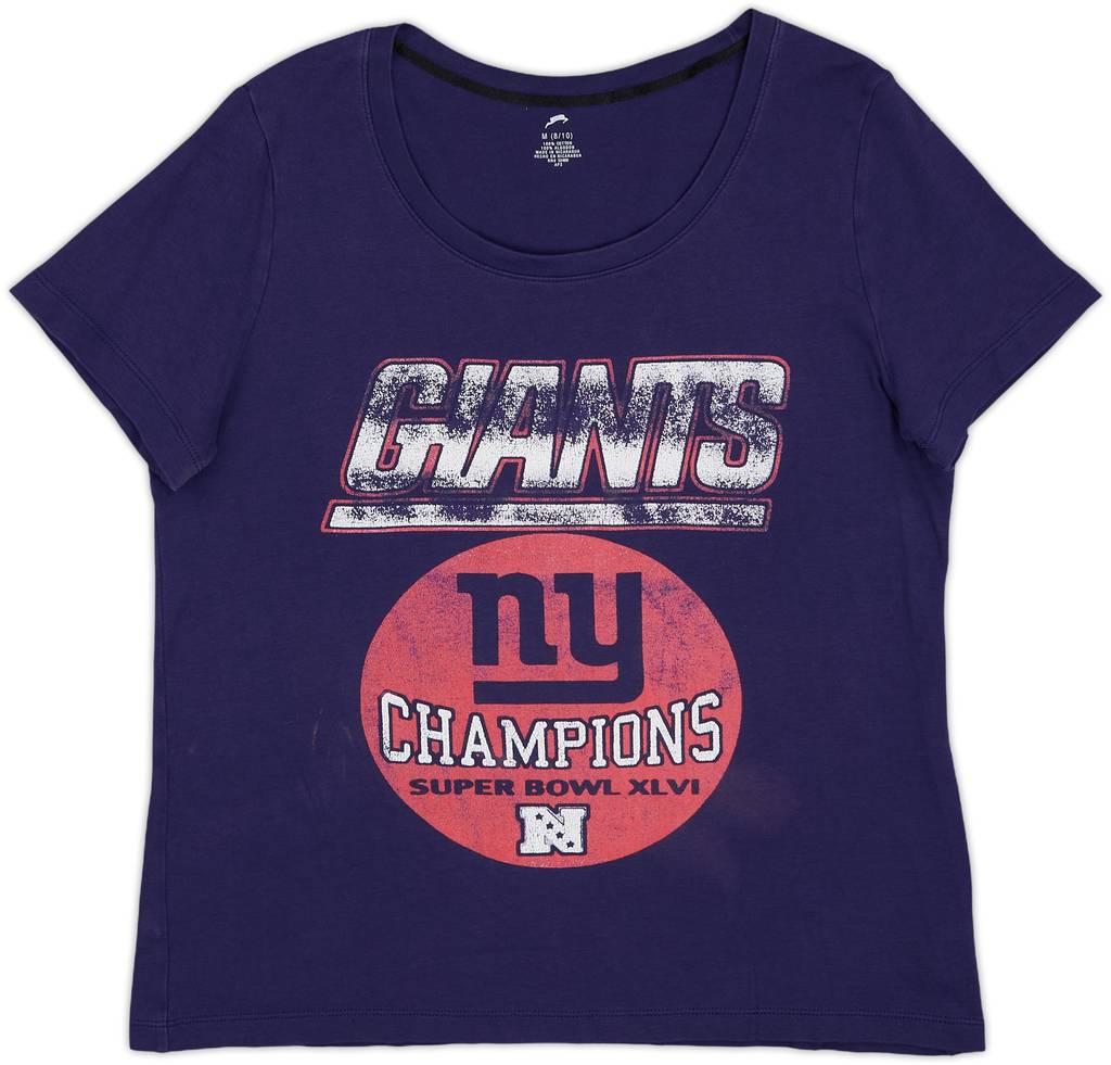 2012 New York Giants Super Bowl XLVI Champions Tee Womens - 4/10 - (M)