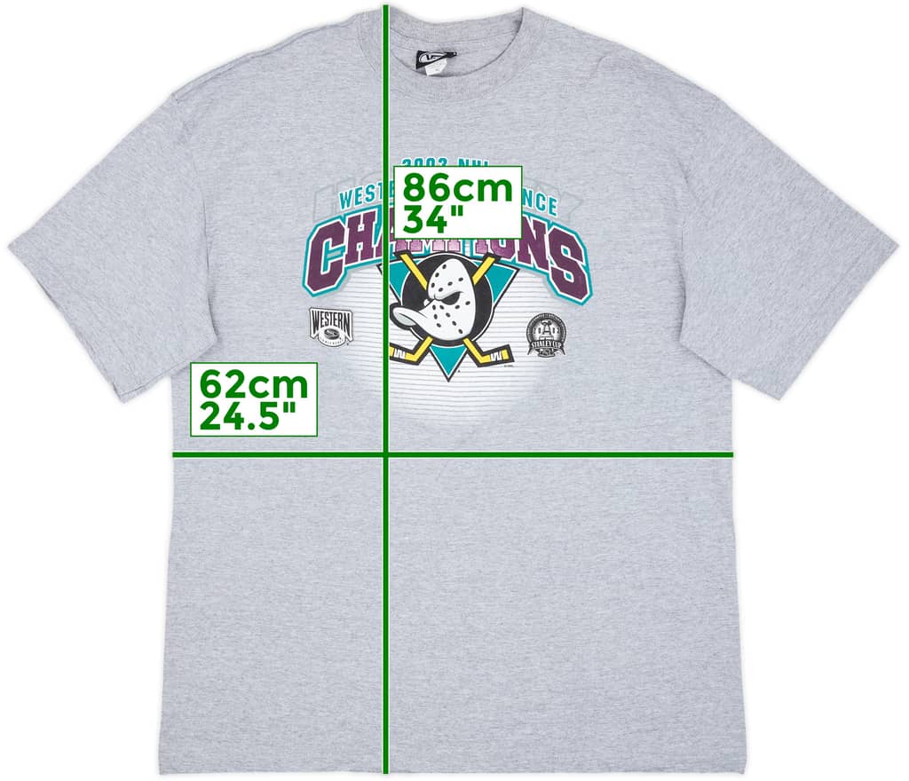 2003 Mighty Ducks of Anaheim Western Conference Champions Vans Tee - 9/10 - (XL)
