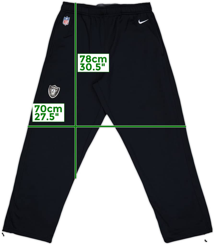 2012 Oakland Raiders Nike Training Pants/Bottoms - 8/10 - (XL)