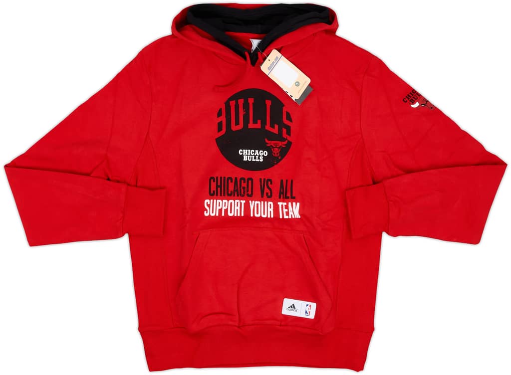 2013-14 Chicago Bulls adidas Hooded Sweat Top (M)