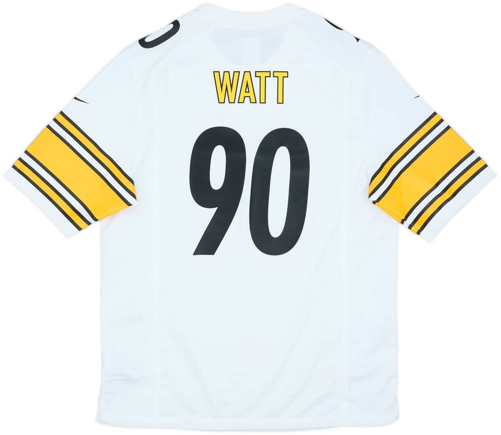 2018-25 Pittsburgh Steelers Watt #90 Nike Game Away Jersey (L)