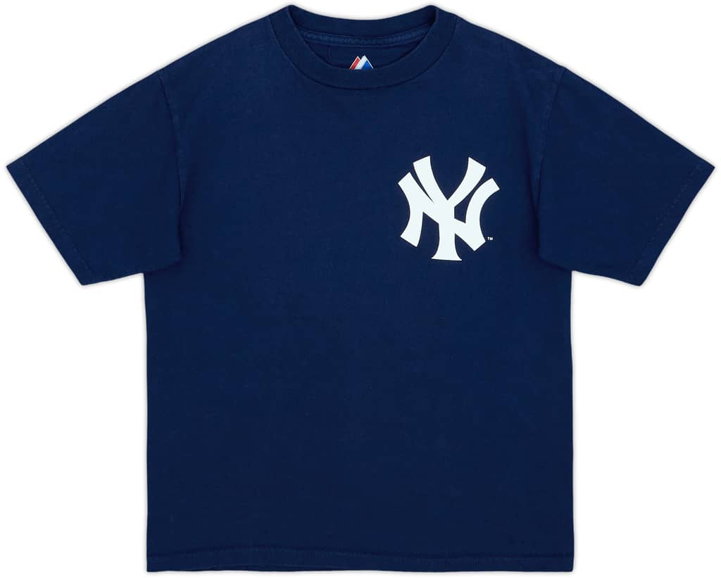 2010 New York Yankees Jeter #2 Majestic Tee - 8/10 - (M.Boys)