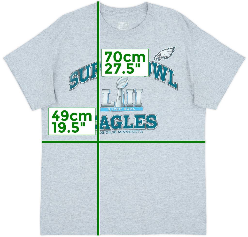 2018 Philadelphia Eagles Super Bowl LII Fanatics Tee - 8/10 - (M)