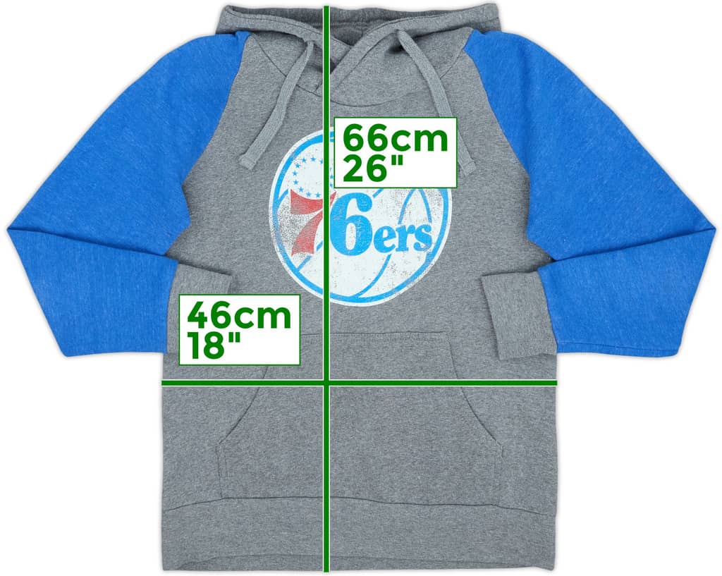 2017-18 Philadelphia 76ers Fanatics Hooded Sweat Top - 6/10 - (M)
