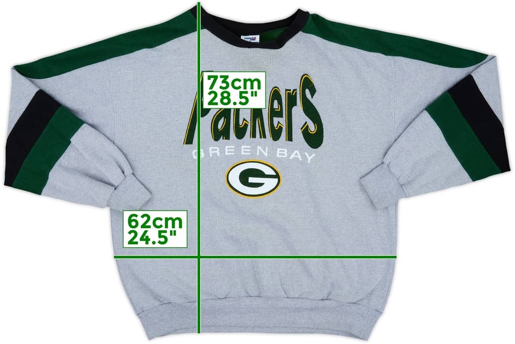1990s Green Bay Packers Chalk Line Sweat Top - 8/10 - (XL)