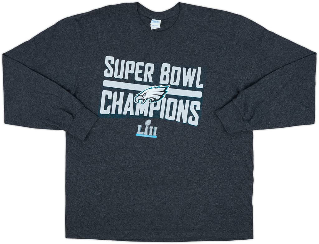 2018 Philadelphia Eagles Super Bowl Champions L/S Graphic Tee - 8/10 - (XL)