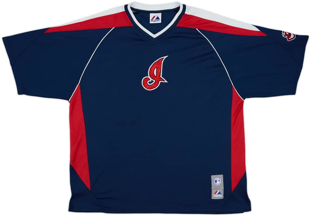 2008 Cleveland Indians Majestic Training Tee - 8/10 - (XL)