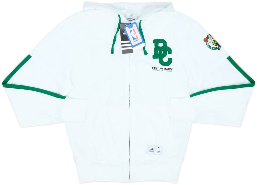 2013-14 Boston Celtics adidas Full-Zip Hooded Sweat Top (S)