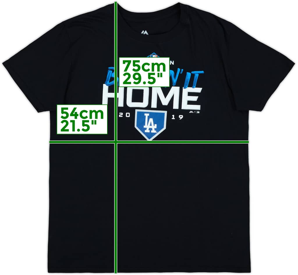 2019 LA Dodgers Postseason Majestic Graphic Tee - 9/10 - (L)